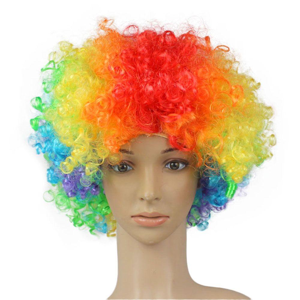 Fancy Party Christmas Football Fans Wigs Adult Kids Afro Curly Wigs Costume Party Synthetic Wigs Funny Wig Cosplay Hairs