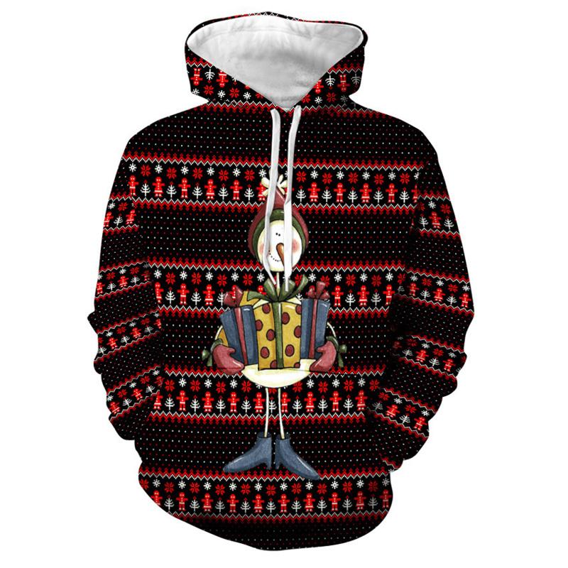 

Модные рождественские подарки со снеговиками, толстовки с капюшоном с 3D-принтом для мужчин, одежда, забавные рождественские свитера с изображением лося, женские спортивные костюмы, детские толстовки Y2k 6XL