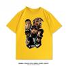 West Coast Rap Eminem 2PAC Dog Brother Rock Hip Hop Summer Cotton Short Sleeve T-Shirt Men's and Women's Loose Casual Cotton Top
