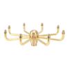 8 Holes Fountain Nozzles Brass Windmill Rotating Fountain Water Spray Head for Rockery Fish Pond