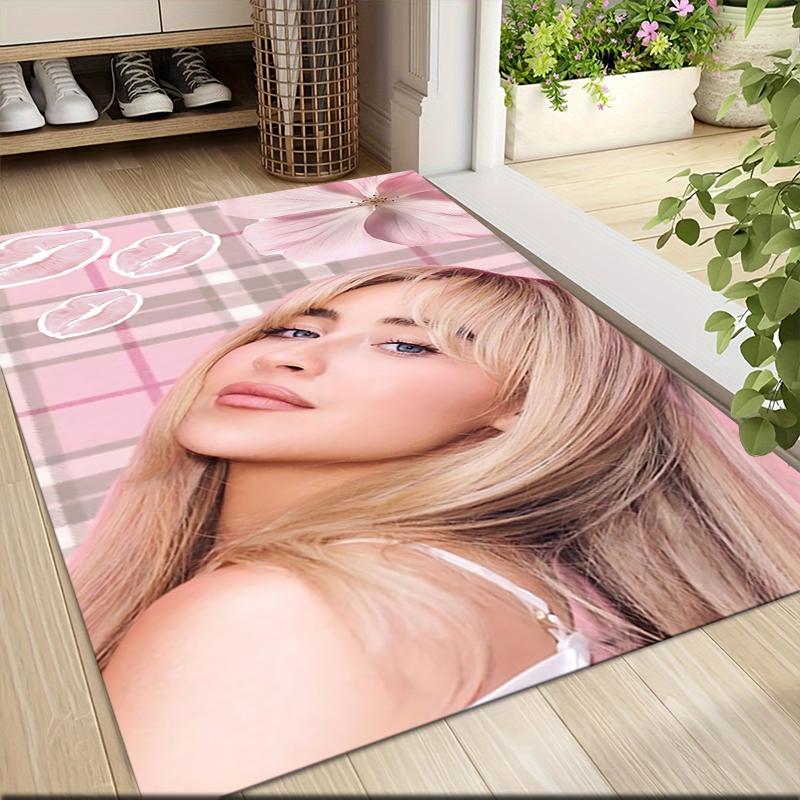 Floral Dreamy Background Carpet Rug Soft Washable Antislip Home Living Room Sofa Mats Personalized Christmas Rug