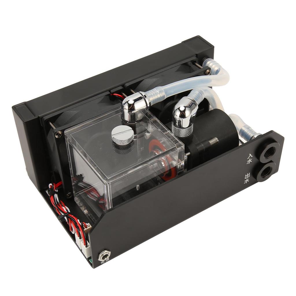 Water Cooling Pump 12V 10W 300ML Water Tank 80mm 4000RPM Fan Water Cooling Tank for Industry