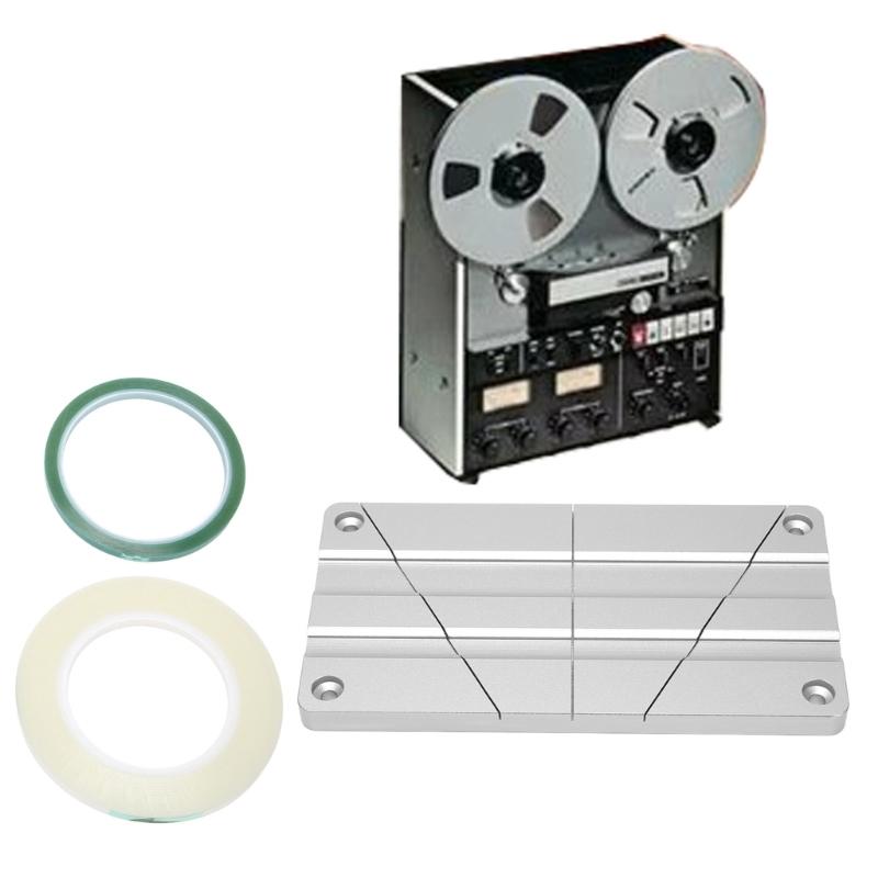 Studio Grade Aluminum Alloy Tape Splicing Set Reel to Reel Tape Splicing Block 1/2 1/4 10Inch Durable Professional