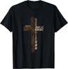 Christian Quotes Cross Bible Verse John 3.16 Rustic Graphic T-Shirt
