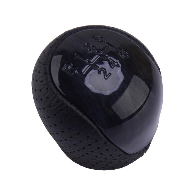 6 Speed Gear Shift Knob Head Black With Black Stripe Cap Fit for Hyundai I30 IX35 D7N9