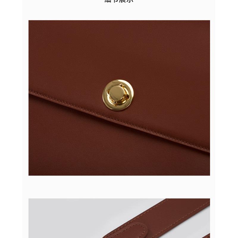 Handbag Women's Single Shoulder Commuter Bag Niche Design Spring Leather Women's Bag