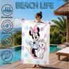 Pink Mouse Artwork Printed Microfiber Beach Towel, Soft And Absorbent, Quick-Dry, Ideal for Summer Travel, Beach Essential, Swimming Pool