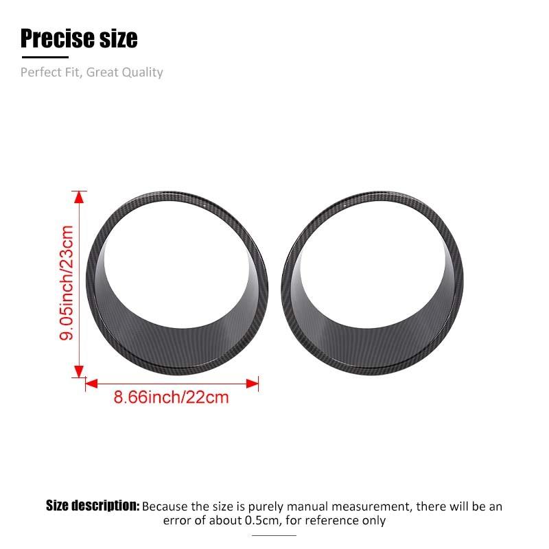Car Headlight Bezel Decoration Sticker Cover for Jeep Wrangler  Wrangler JL For JT Gladiator 2024 Up Car Interior Accessories