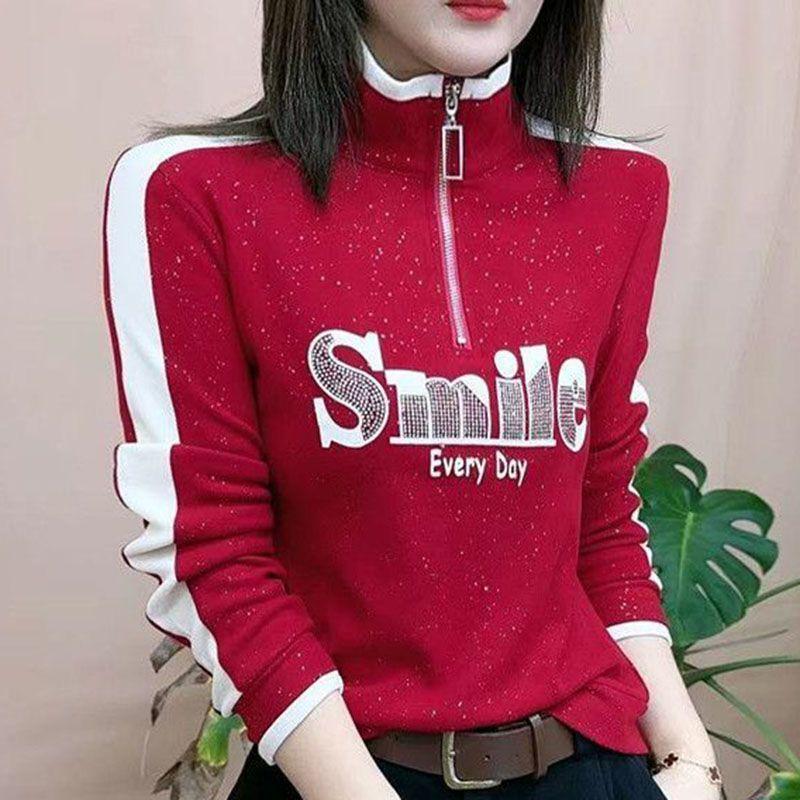 

Women s Double-sided Fleece Base Shirt - 2025 Autumn/Winter, Versatile Long-sleeve Chic Top L (110-125 jin)