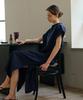 Atempo Nocollar Shirt Long Onepiece_Navy