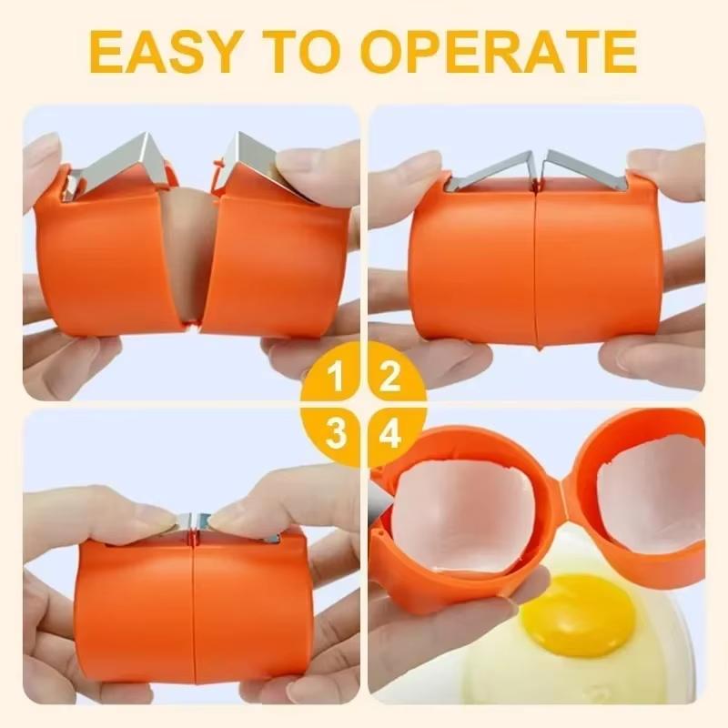 Egg Shell Opener Separator and Beater 3 in 1 Kitchen Tool for Baking Cooking Household Kitchen Essentials Easy Use