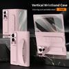 Luxury Wristband Invisible Bracket Case for Samsung Galaxy Z Fold 8 Fold 8 Wide Hand Wrist Strap Folding Stand Silicone Cover