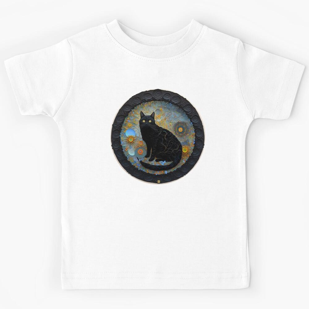 Cat Noir #1460 | Black Cat Kids T-Shirt 130