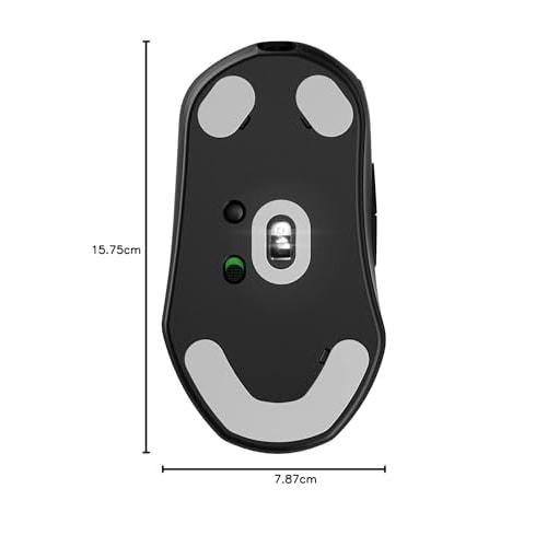 SteelSeries Gaming-Maus Wireless Prime Mini Wireless Optisch Magnetisch Prestige OM Switch mit TrueMove AIR Sensor Quantum Wireless 2.0 Technologie Schwarz