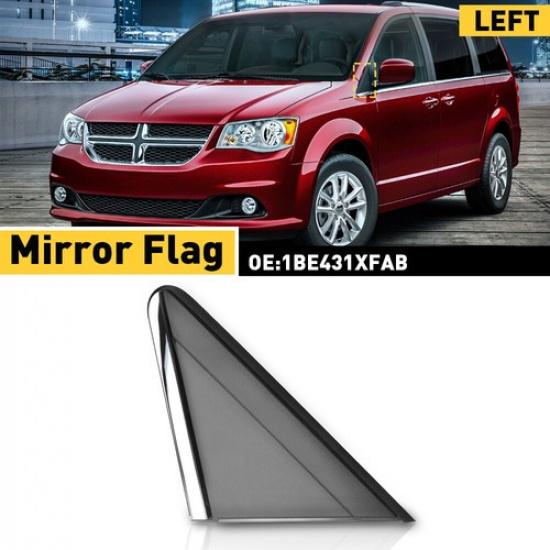 Left Driver Side Mirror Flag Molding Fits For 2008-2016 Chrysler Town & Country