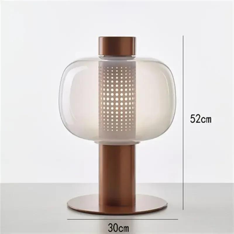 Bonbori table lamps nordic retro glass lamp design desk decor lamp decoration reading light studyroom dining table decor light