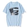 Gawr Gura & Casey Edwards Ash Again 2025 Tshir  Anime Print Fashion Harajuku Aesthetic Tee Summer Unisex Cotton High Quality Top