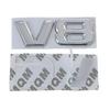 3D V8 Logo Engine Displacement Chrome Car Badge Decal Auto Metal Alloy Rear Trunk Side Wing Emblem Sticker for Car Styling