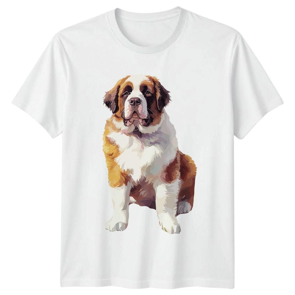 Saint Bernard Dog Lover TShirt Gift For Him And Her S