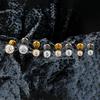 Right Grand ASTM F136 Titanium 18G/16G Threadless Push Pin Flat Back Stud 2/2.5/3/4mm CZ Cartilage Tragus Helix Nose Piercing