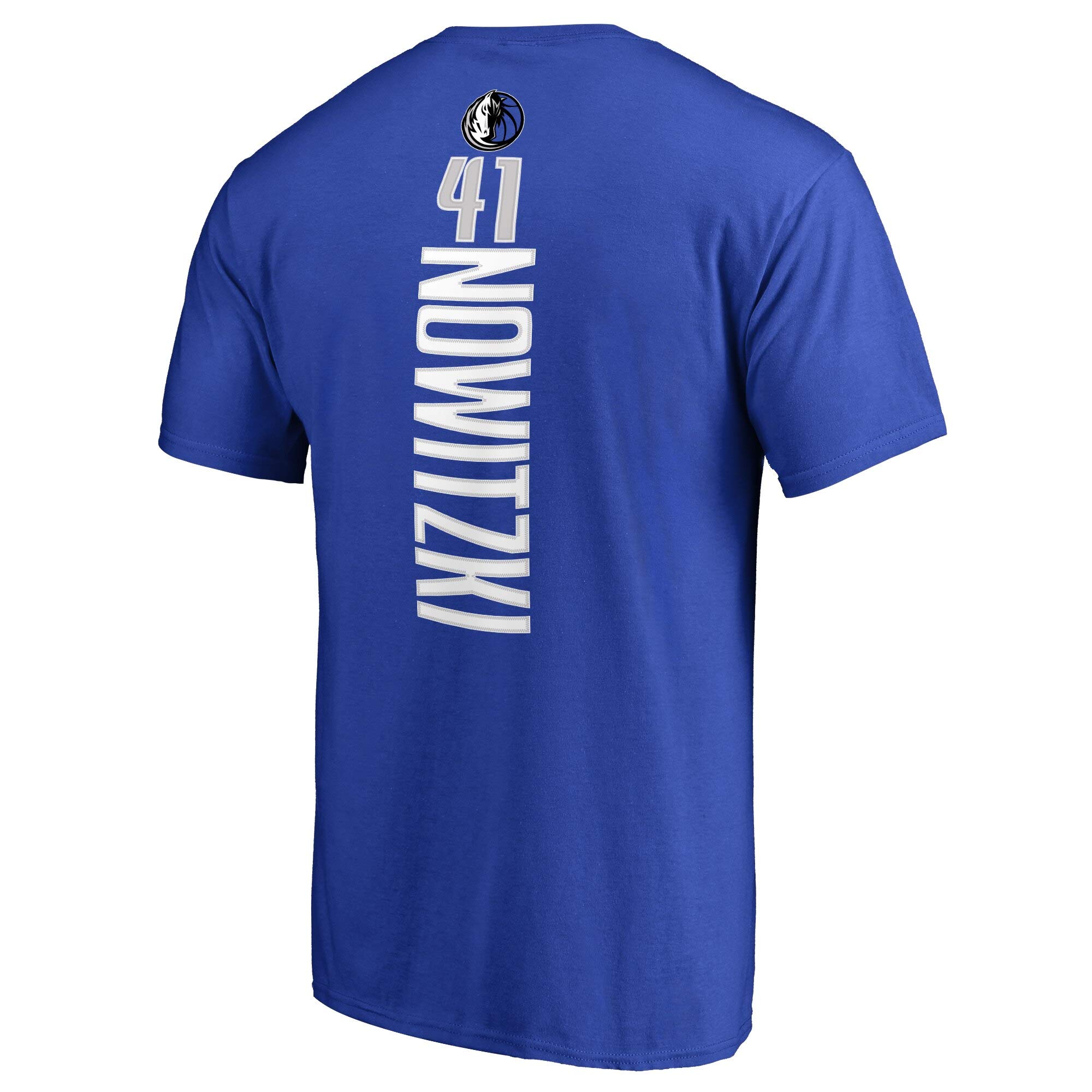 Fanatics T-shirt NBA Dirk Nowitzki Dallas Mavericks Team Logo Jersey Number Player Name Vertical (US Small)
