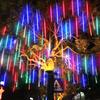 Solar Waterproof LED Meteor Shower String Lights for Outdoor Trees & Festival Decorations