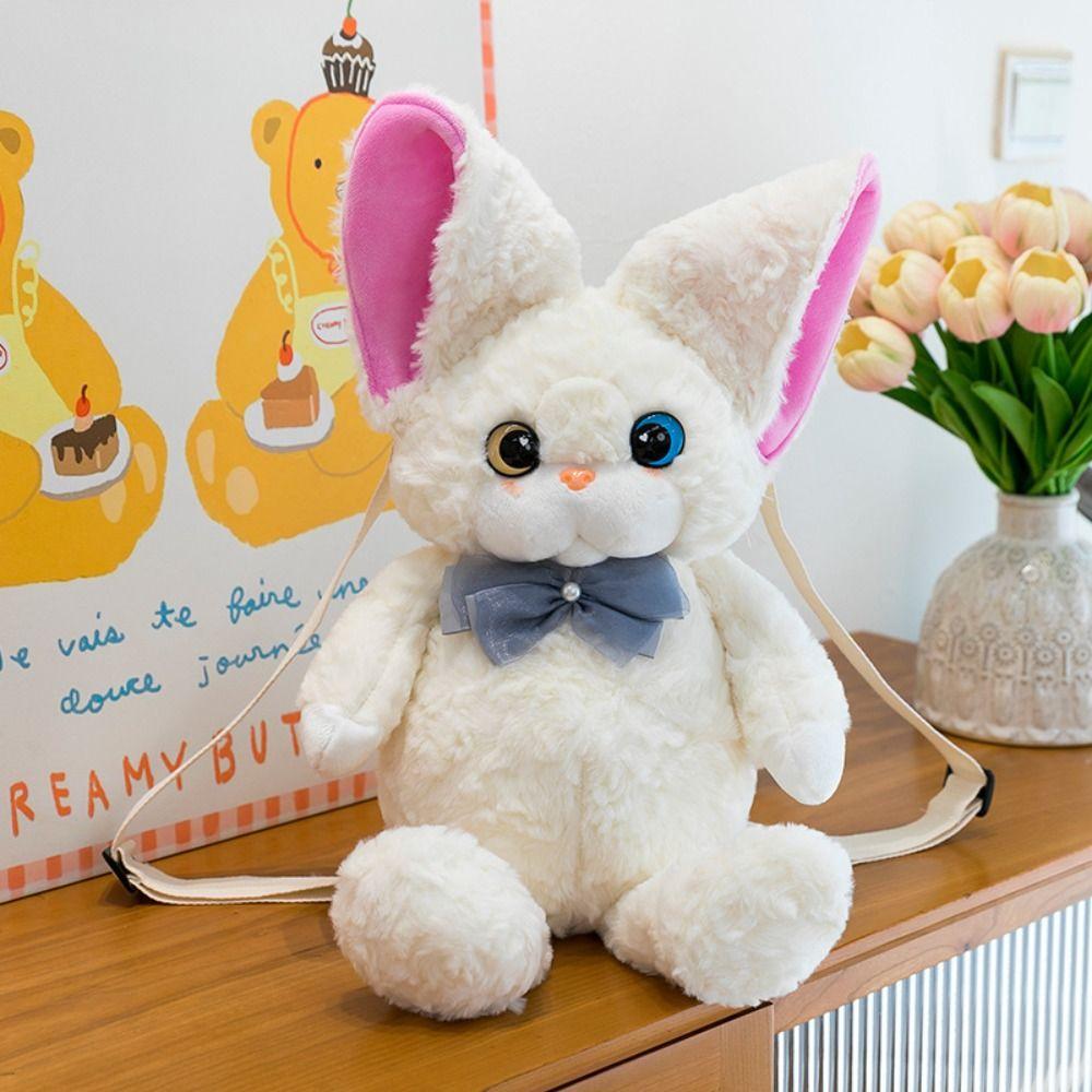 Cute Devon Rex Cat Backpack Stuffed Animals Animals Plush Bag Plush Cat School Bags  Birthday Gift