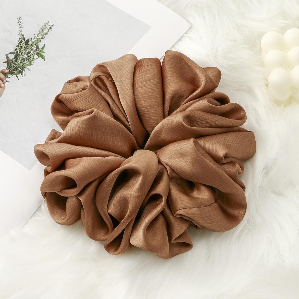 Fashion Muslim Printed Scrunchy Large Premium Oversize Hair Band Malaysia Chiffon Big Size Muslim Hijab Scrunchies