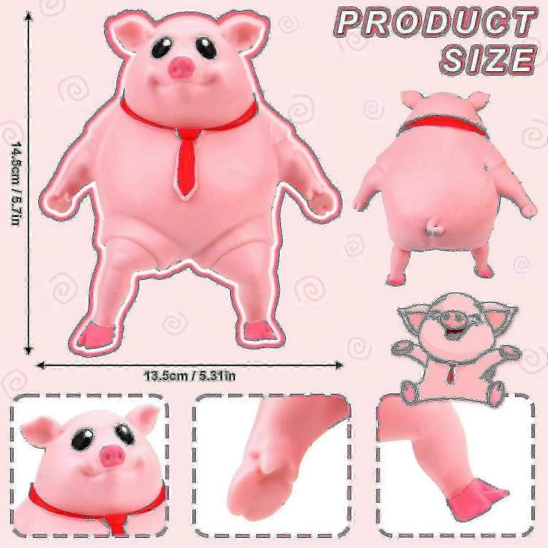 Schwein Quetschball Spielzeug, Anti-Stress Schwein Quetschball Spielzeug, Rosa Schwein Lustiges Sensorisches Quetschspielzeug