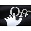 Off-White 2026 Summer New Graffiti Arrow Pattern Printed Short Sleeved T-shirt for Men and Women