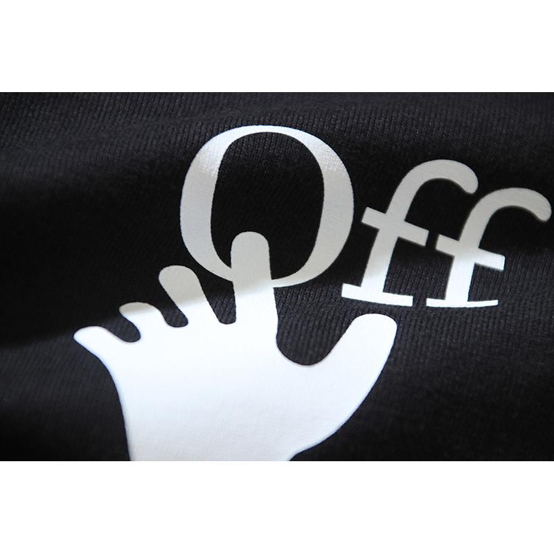 Off-White 2026 Summer New Graffiti Arrow Pattern Printed Short Sleeved T-shirt for Men and Women