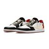 Jordan X Travis Scott Air Jordan 1 Abdeckung Rutschfest Niedrig geschnitten Skateboard Schuhe Unisex Schwarz Weiß Rot DZ4137-700(Team954-)