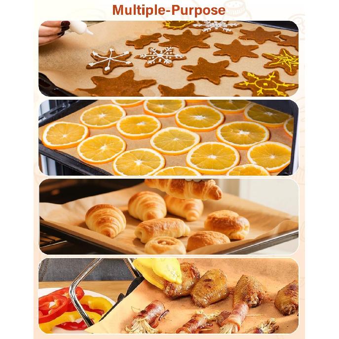 Parchment Paper, Parchment Paper Sheets For Baking, 9x13 In Precut Baking Parchment For Baking, Grilling, Air Fryer, Steaming, Unbleached Parchment