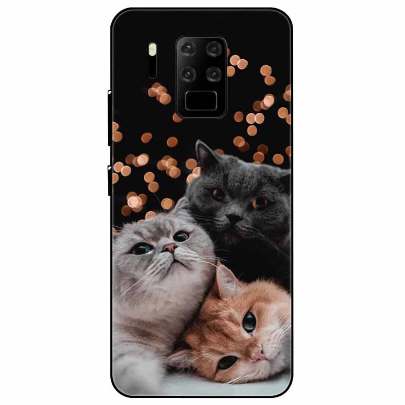 For OUKITEL C18 Pro C21 C21Pro Case Silicone Black Soft Protector Funda Capa for OUKITEL C21 Pro C18 Pro Cover TPU Cartoon Cover