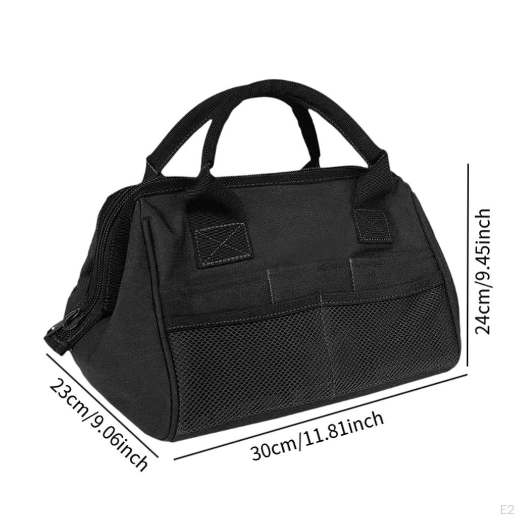 Camping Storage Bag Tote Accessories Organizer Portable Tool Black