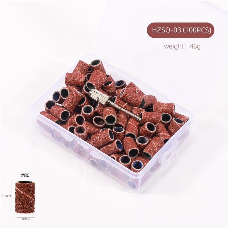 Exclusive Nail Sanding Bands With Bearings - White, Black, Brown