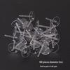 100 Clear Plastic Figurine Stabilizer Inserts for Cake Decorations