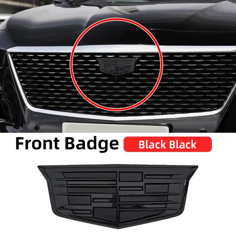 1 PZ ABS per Logo Cadillac CT4 CT5 CT6 XT4 XT5 XT6 ATS XTS Accessori Emblema Griglia Centrale Anteriore Auto Adesivo Badge Portellone Posteriore