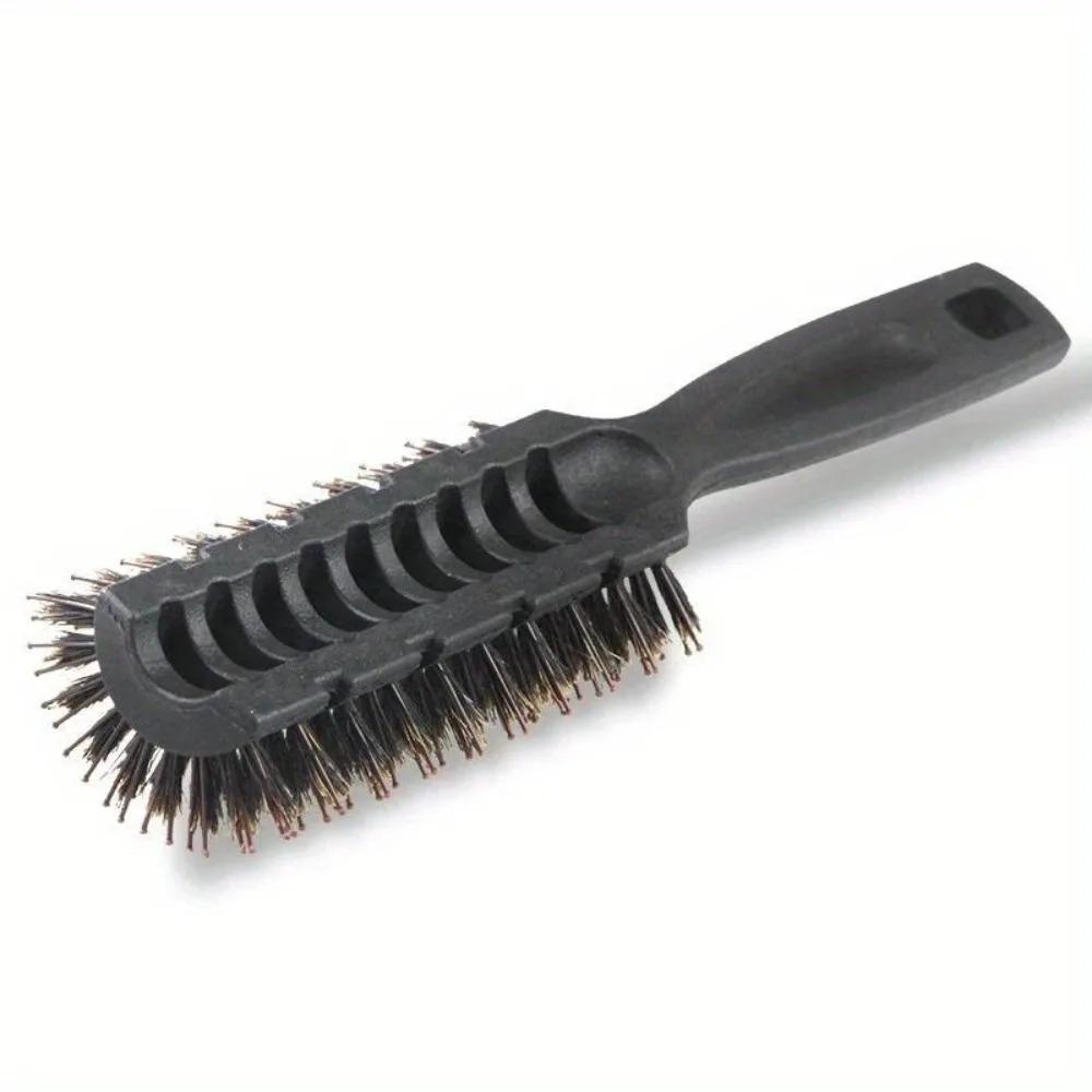 Boar Bristle Detangling Hair Brush Anti Static Wood Handle Hollow Out Quick Dry for Thick Curly Hair Salon Home Use