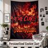 Wandbehang mit individuellem Namen & Text, The Cure Dekorationstuch für das Schlafzimmer