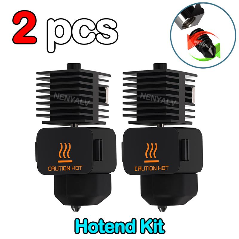 For Bambu Lab A1 Mini Hotend Kit with 0.2/0.4/0.6/0.8mm Hardened Steel Nozzle For Lab A1 Replace Hotend Kit For Bambu Hotend Kit