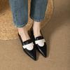2024  Fashion Female Footwear Ballet Flats Spring Black Women Dance Shoes Soft Sole Shallow Ladies Flats with Lolita Shoes