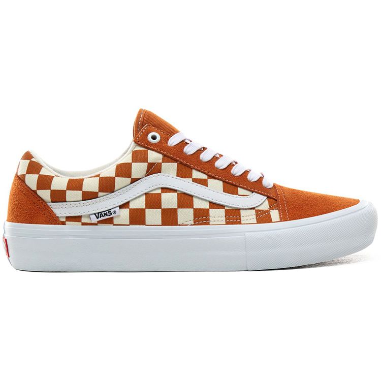 Vans Old Skool Pro Golden Oak Checkerboard Unisex Sneakers VN000ZD4UZW