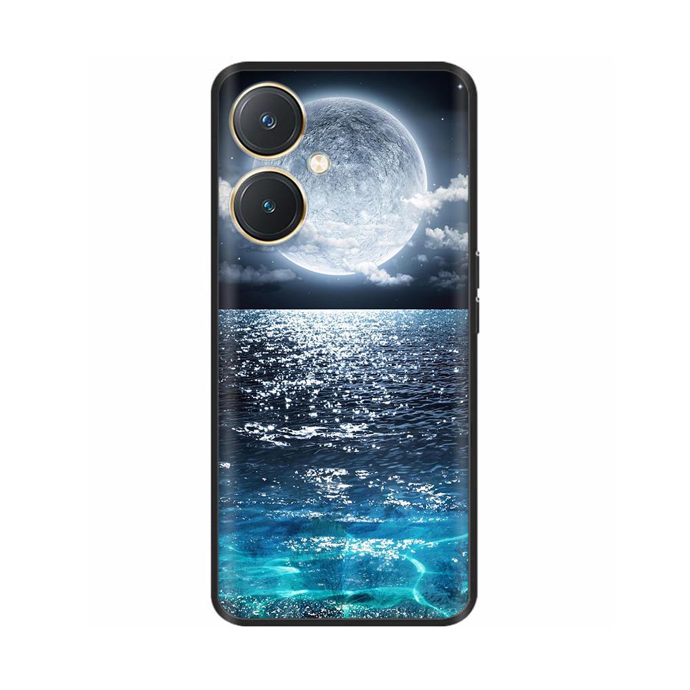 For Vivo Y27 Case Black Cover Skull Wolf Silicone Soft Back Cases For Vivo Y27 5G Phone Case VivoY27 Y 27 2023 Protective Shell