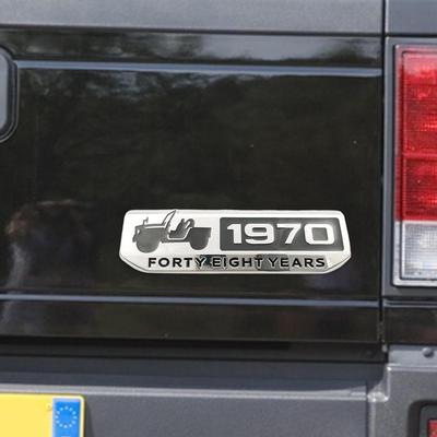 Car Commemorative Sticker 1970 Anniversary Decoration Truck Exterior Accessories Embossed