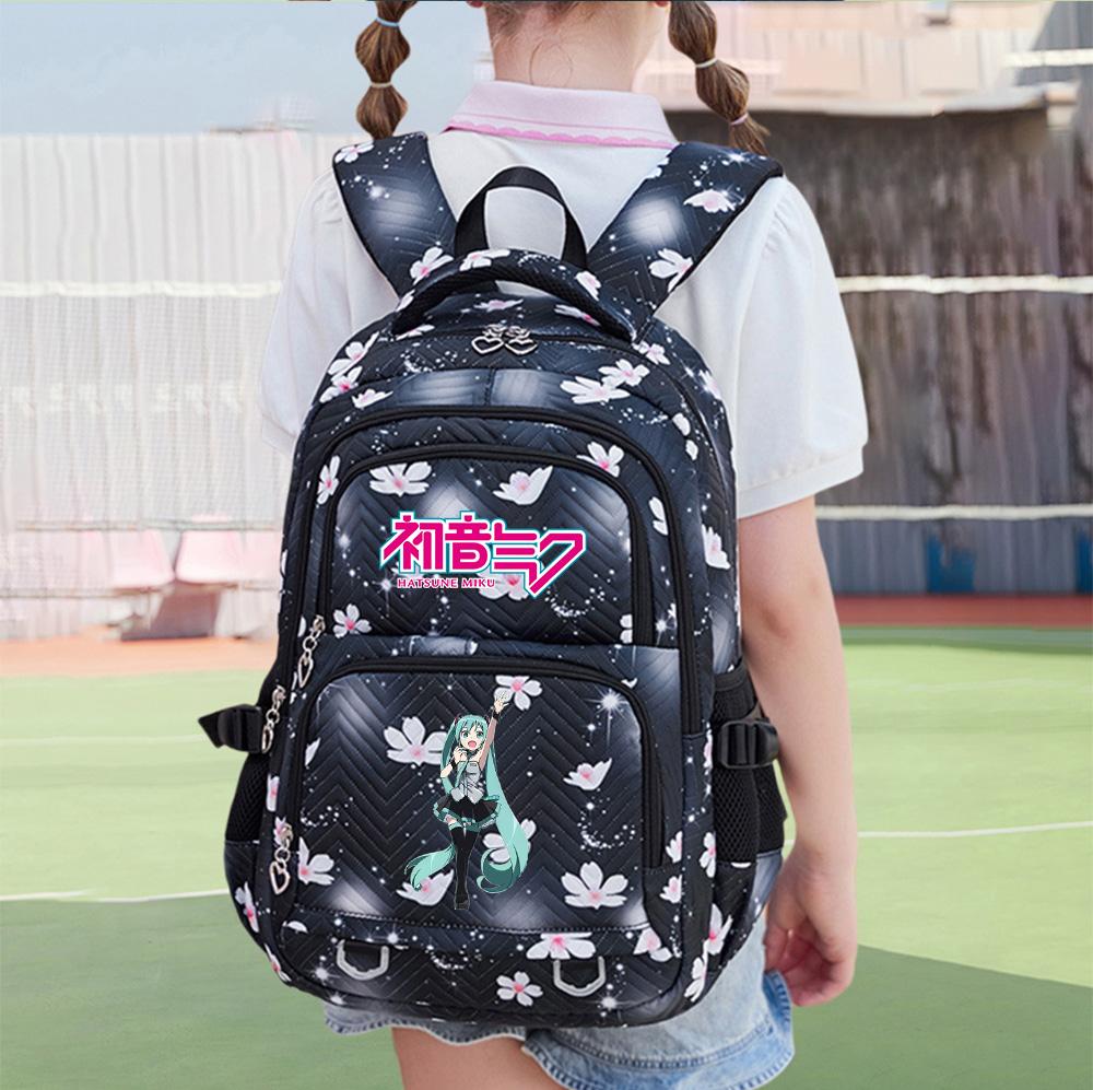 Anime Hatsune Miku Printed School Backpack Student Teenager Bookbag for Boy Girl Women Large Capacity Waterproof Backpack Travel Mochila Escolar