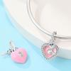 Charming Lucky Charm Key Heart Lock Beaded Bracelet Accessory