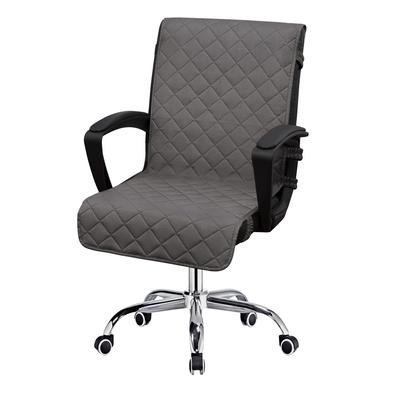 Reversible Office Chair Cover  Dining Chair Cover Soft Desk Computer  Anti-Slip Buckle for Armchair or Armless Chair Slipcover