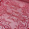 3m x 28cm Red Chantilly Lace, Inelastic French Eyelash Nylon Lace Fabric for Sewing, Bra, Underwear, Lingerie, Dress, Garment, Crafting