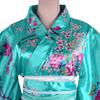 HONGFU Courtesan Long Kimono Dress Chiffon Cherry Blossom Japanese Style Yukata Costume Cosplay Costume with Obi Long Women's (Sky Kimono)